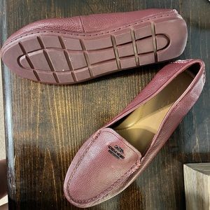 Coach Burgundy Loafers.
